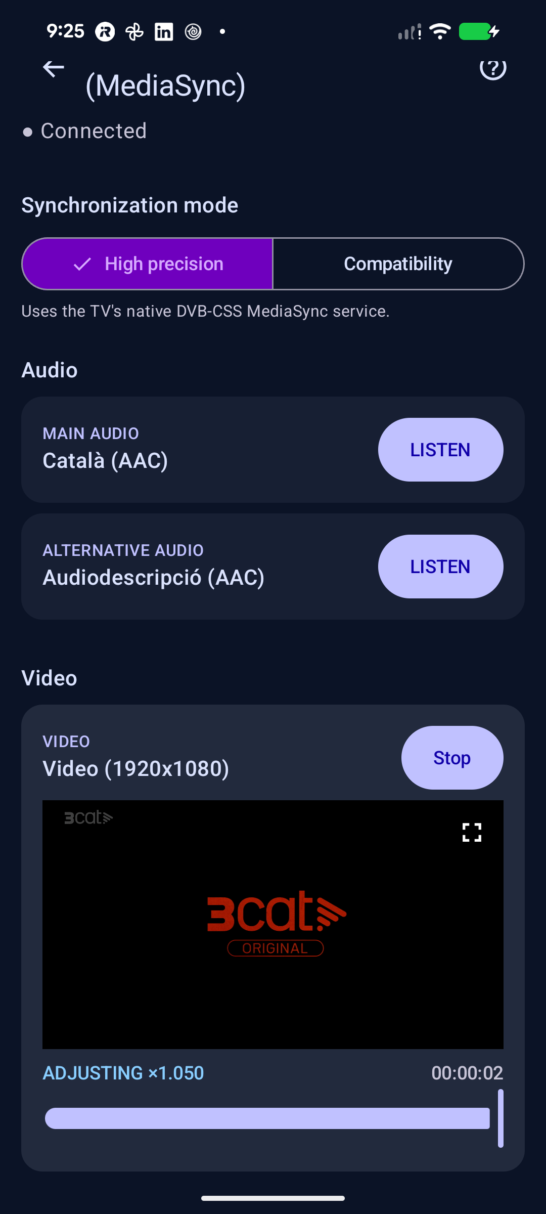 Synchronized additional video playing